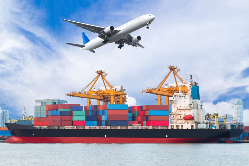 Fine art transport by air and sea
