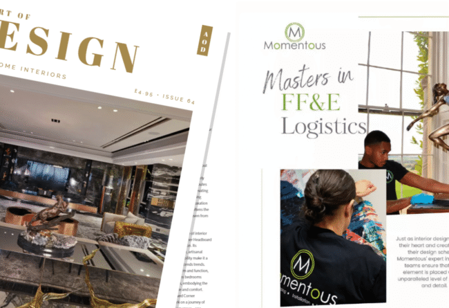 The Art of Design Magazine features Momentous